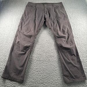 KUHL Konfidant Air Pants Mens 38x30 Gray Hiking Cargo Vented Knee Articulated
